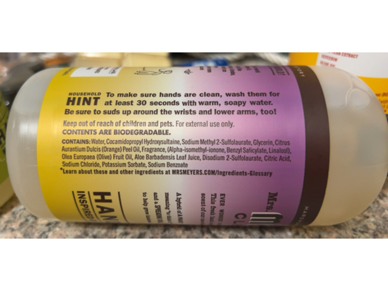 Meyer's Clean Day Hand Soap, Compassion Flower, 16 fl oz/473 mL