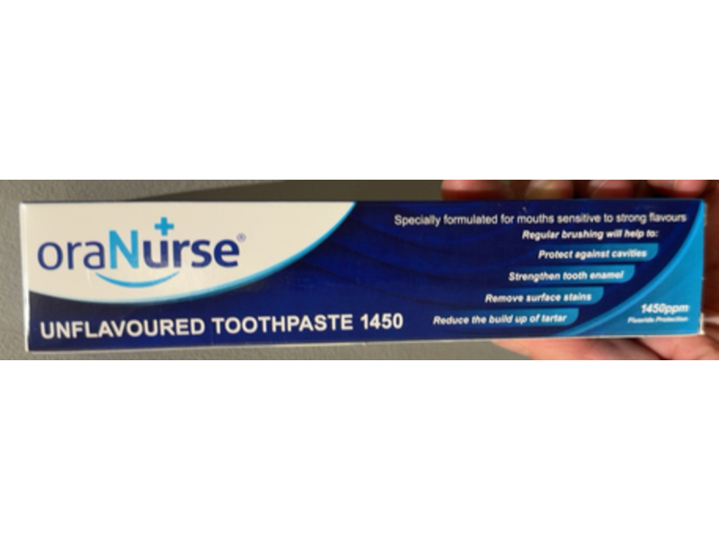 OraNurse Unflavoured Toothpaste, 50 mL