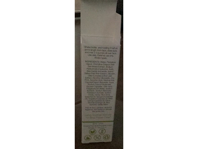 In Your Face Blue Tansy Hydrating Face Mist, 2 fl oz/60 mL