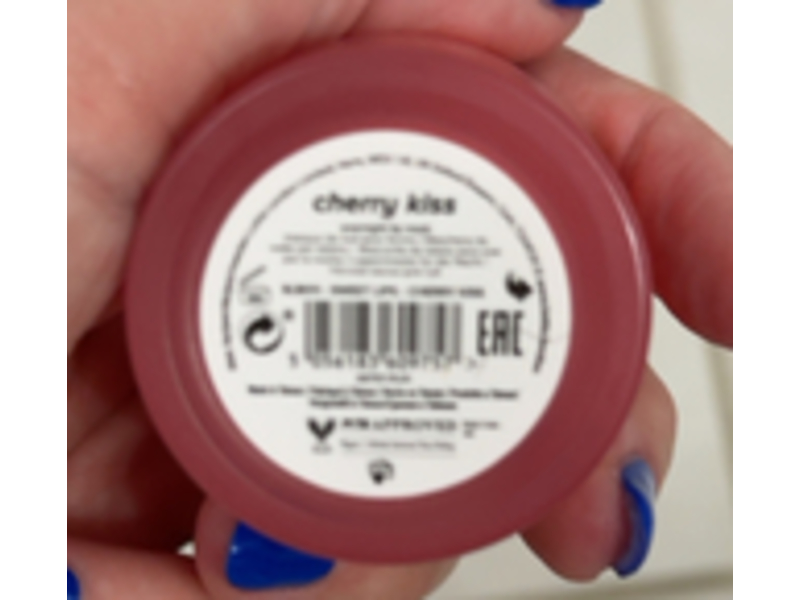 Lottie London Sweet Overnight Lip Mask, Cherry Kiss, 0.32 oz/9 g