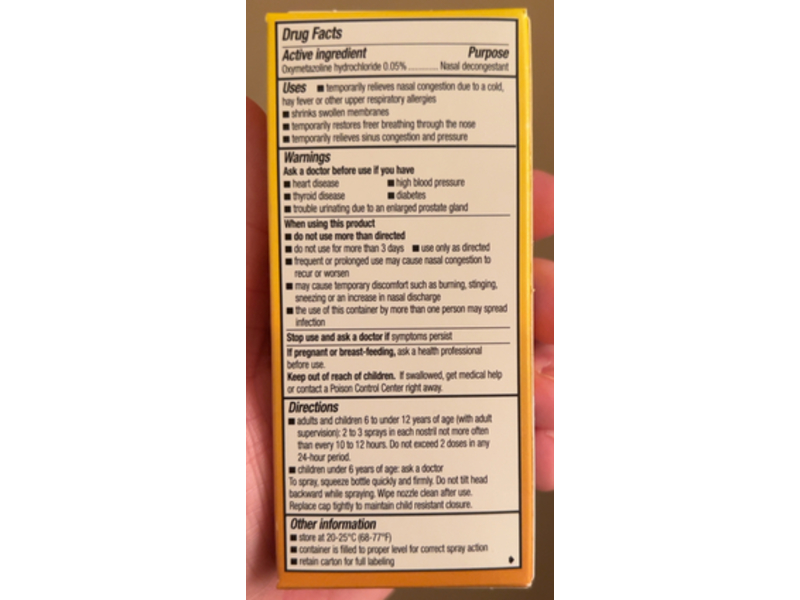 Dristan Nasal Spray, 0.5 fl oz/15 mL