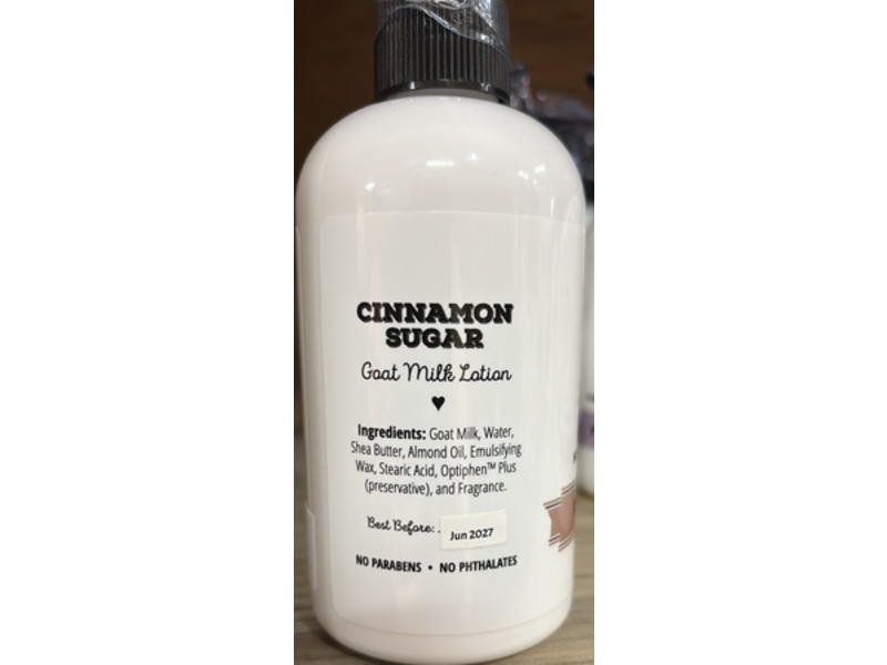 One Blessed Acre Farm Goat Milk Lotion, Cinnamon Sugar, 8 fl oz/236 mL