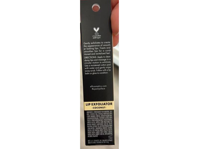 E.l.f. Lip Exfoliator, Coconut, 0.11 oz/3.3 g