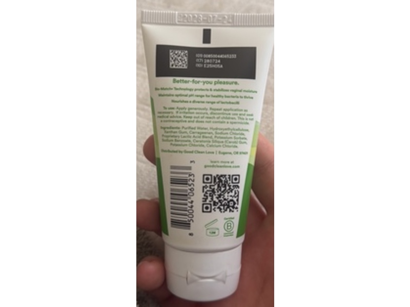 Good Clean Love Bionude Hypoallergenic Water-Based Lubricant, 1.48 fl oz/44 mL