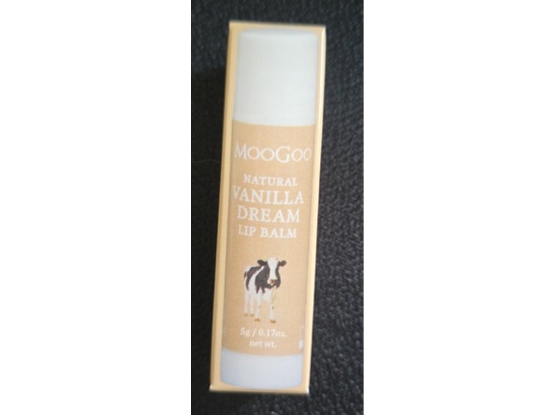 Moogoo Natural Lip Balm, Vanilla Dream, 0.17 oz/5 g