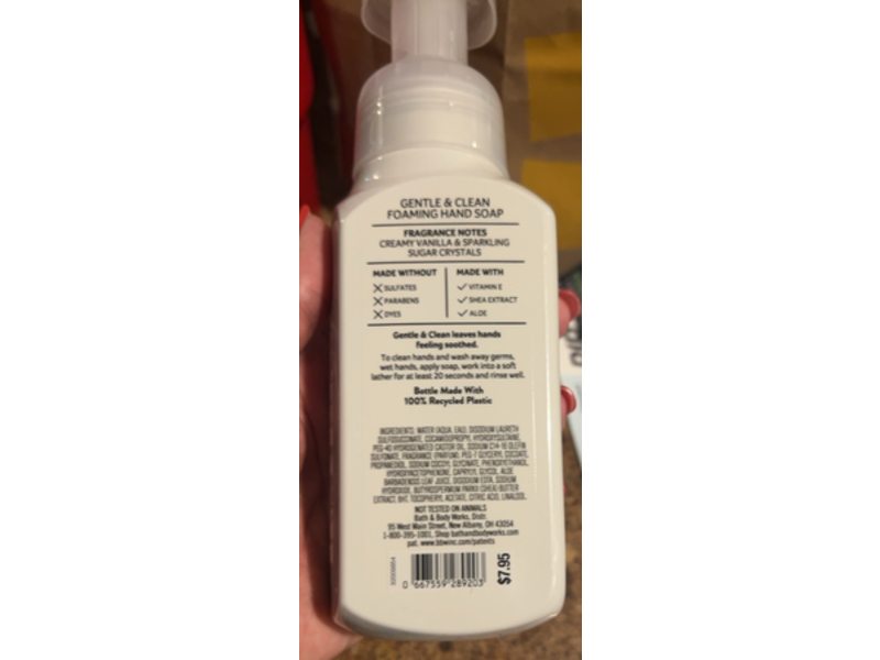 Bath & Body Works Gentle & Clean Foaming Hand Soap, Warm Vanilla Sugar, 8.75 fl oz/259 mL, 2 Count