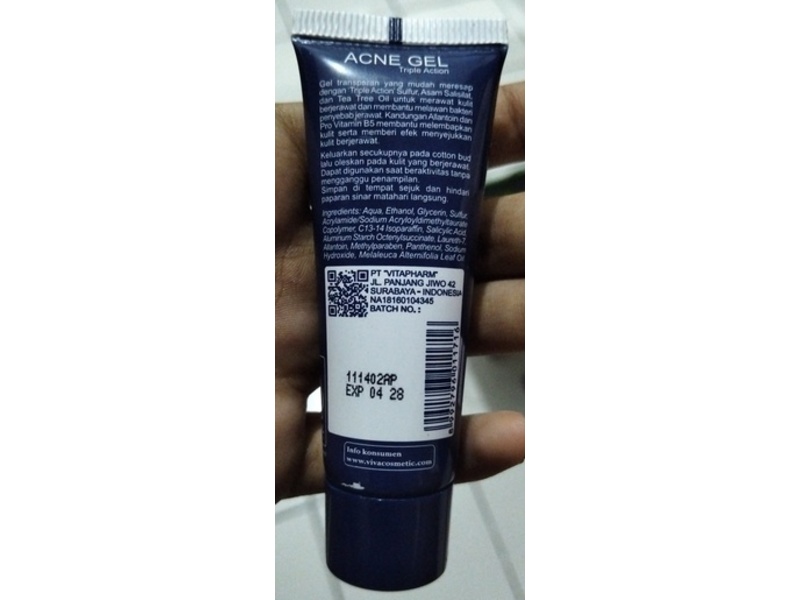 Viva Acne Gel Triple Action, 15 g