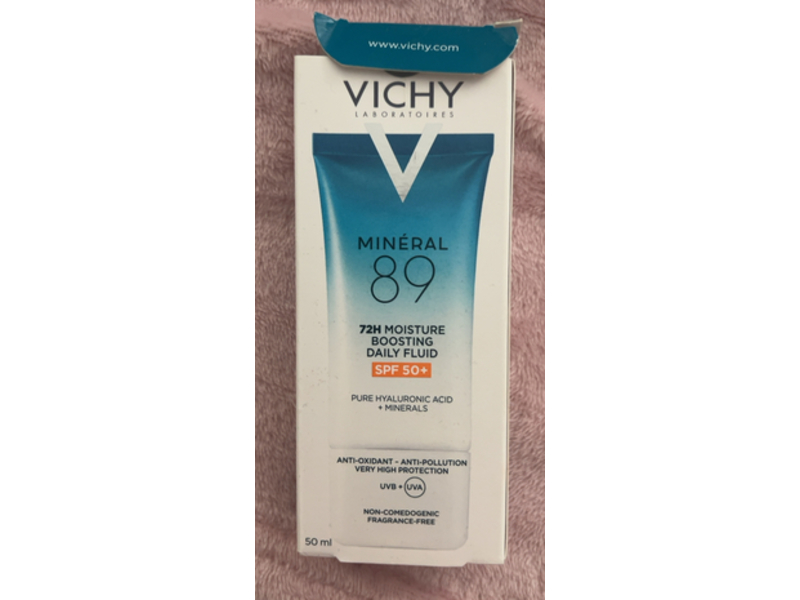 Vichy Mineral 89 Mineral Moisture Boosting Daily Fluid, SPF50+, 50 mL