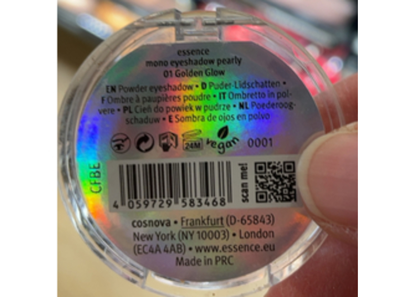 Essence Mono Eyeshadow Pearly, 01 Golden Glow, 0.07 oz/2 g