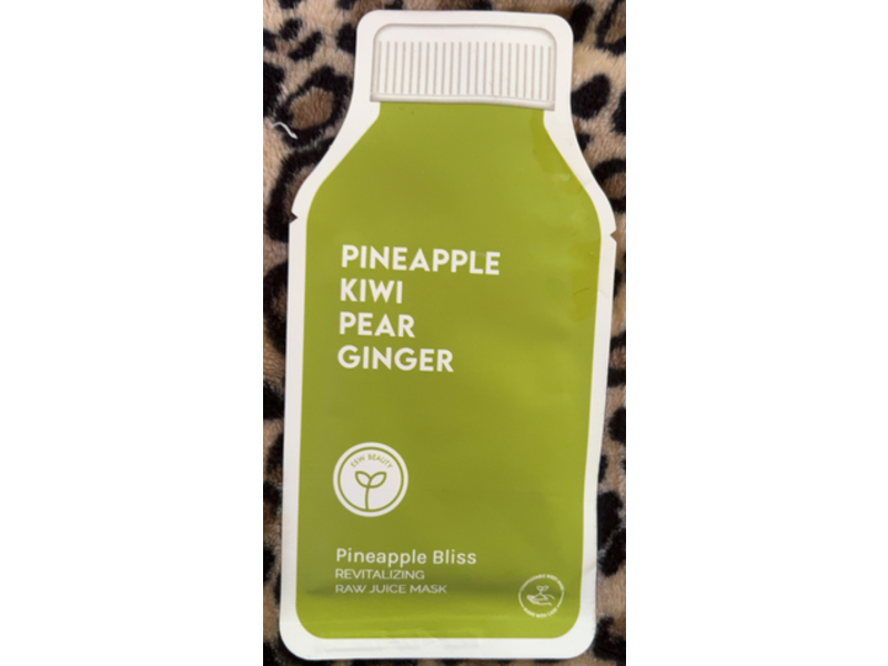Esw Bliss Revitalizing Raw Juice Mask, Pineapple, Kiwi, Pear, Ginger, 0.85 fl oz/25 mL