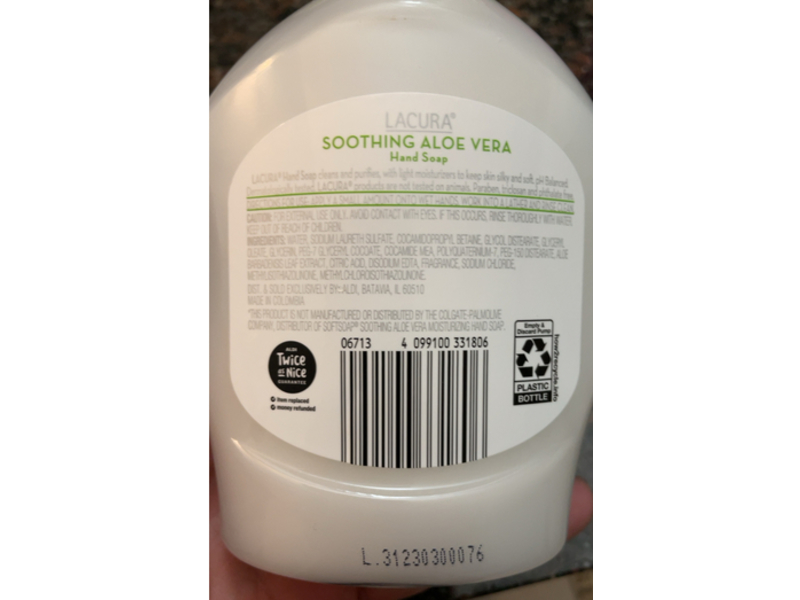 Lacura Soothing Aloe Vera Hand Soap, 7.5 fl oz (221 mL)