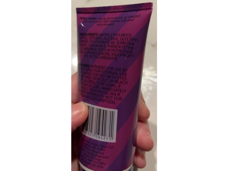 Simply Clean Hand Lotion, Sugar Plum, 3 fl oz/88.72 mL