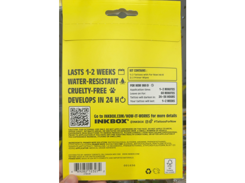 Inkbox TemporaryTattoos, Bird & Bee, 2 Tattoos