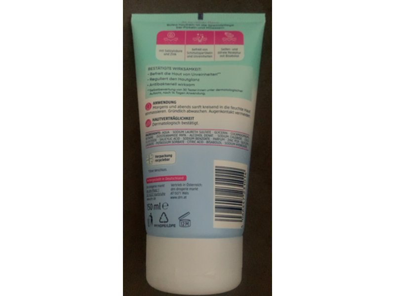 Balea Anti Pimple Cleansing Gel, 150 mL