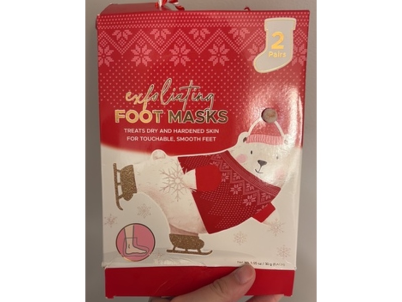 Enchante Accessories Exfoliating Foot Masks, 1.06 oz/30 g, 2 Pairs