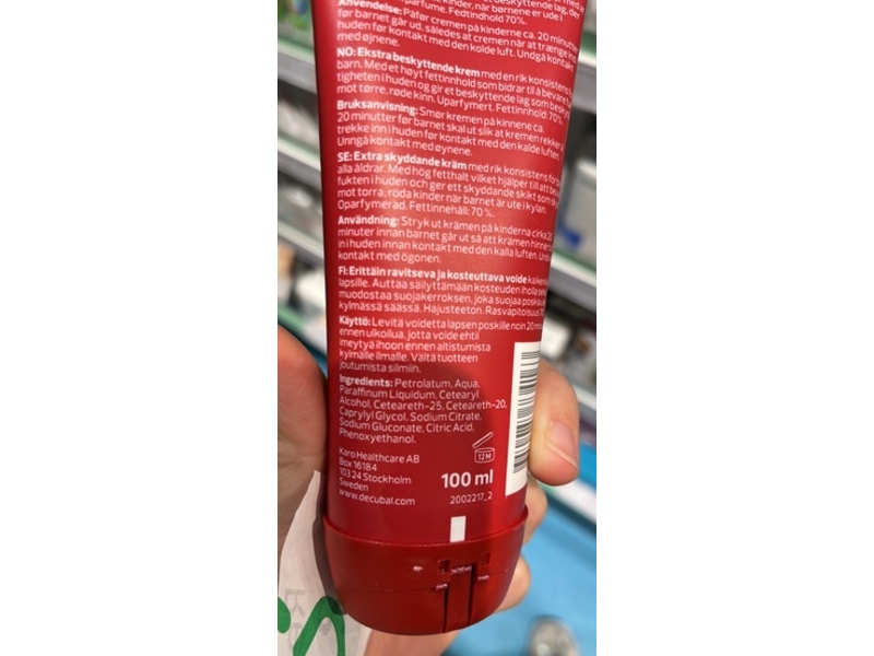 Decubal Nordic Skin Care Junior Cold Cream, 100 mL