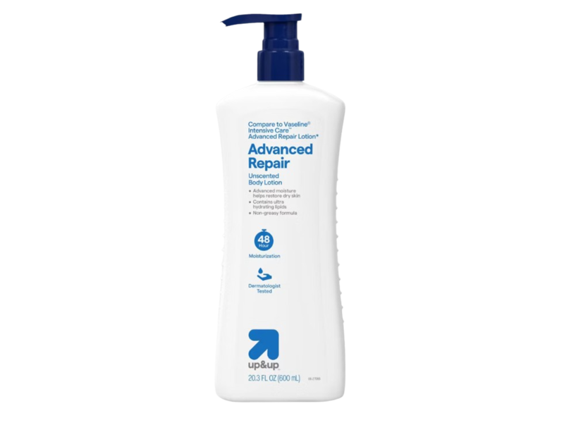 Up & Up Advanced Repair Body Lotion, Unscented, 20.3 fl oz/600 mL