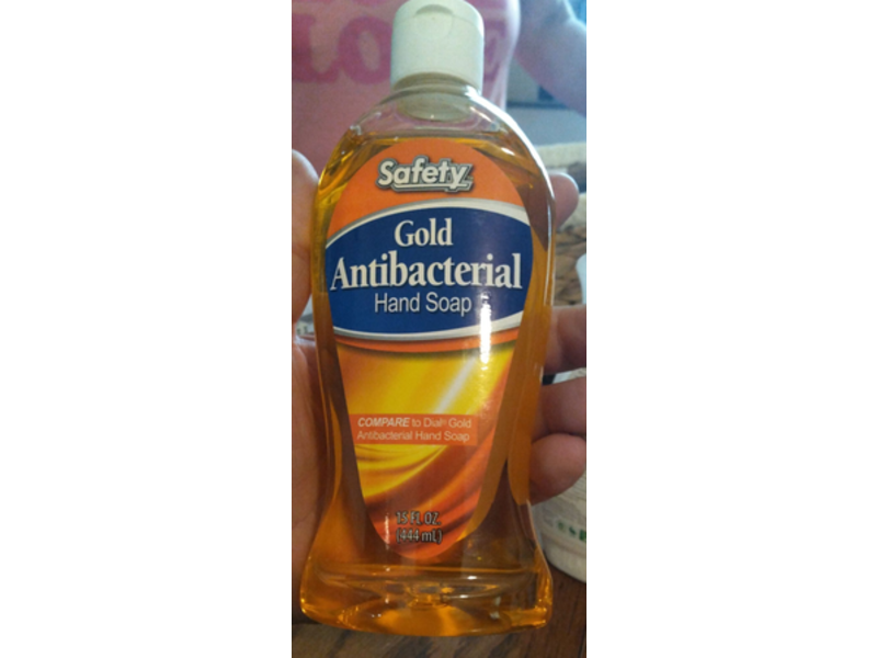 Safety Gold Antibacterial Hand Soap, 15 fl oz/444 mL