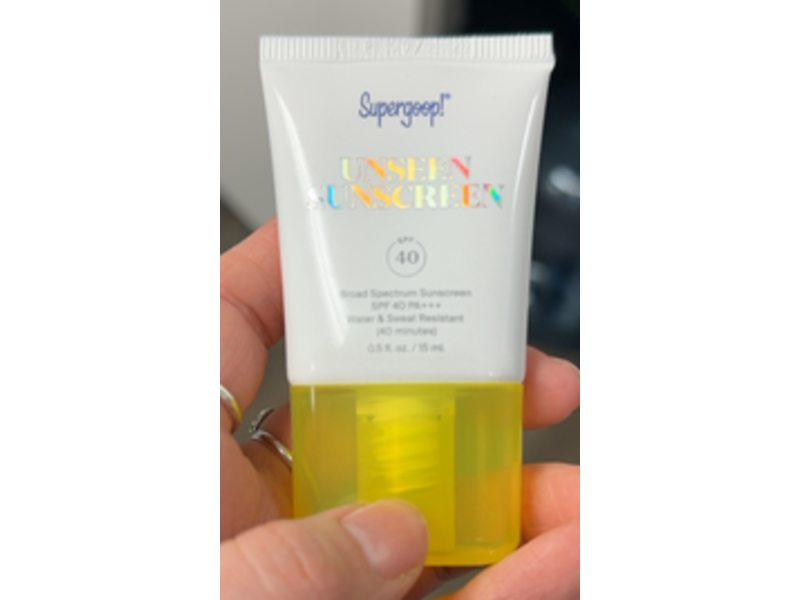 Supergoop Unseen Sunscreen, SPF 40 & PA+++, 0.5 fl oz/15 mL