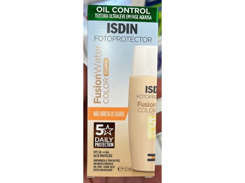 Isdin Fotoprotector Fusion Water Color Sunscreen, Clara, SPF 50, 50 mL