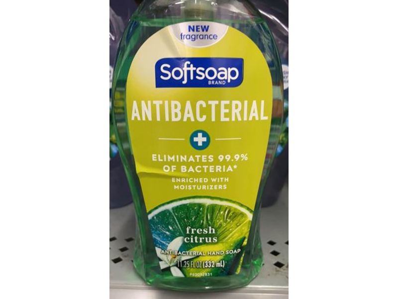 Softsoap Antibacterial Hand Soap, Fresh Citrus, 11.25 fl oz/332 mL