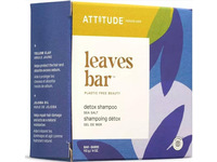 Attitude Leaves Detox Shampoo Bar, Sea Salt, 4 oz/113 g - Image 2