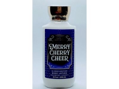 Bath & Body Works 24 Hour Moisture Body Lotion, Merry Cherry Cheer, 8 fl oz