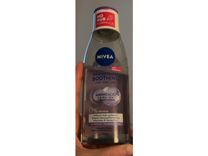 Nivea Soothing Micellar Water, Amino Acid Complex + Dexpanthenol, 200 mL