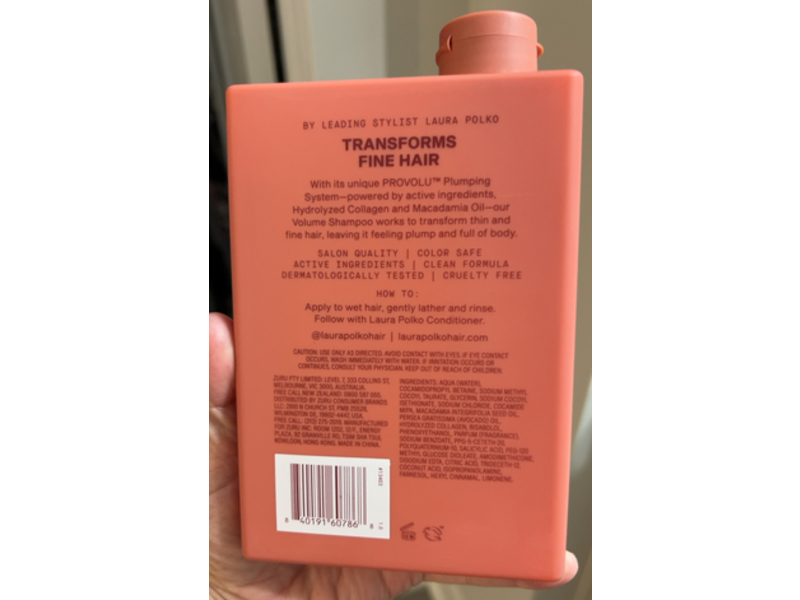 Laura Polko Provolu Volume Shampoo, 13.5 fl oz/400 mL