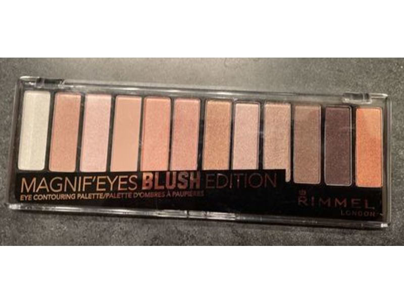 Rimmel Magnif'Eyes Eye Contouring Palette, 002 Blush Edition, 0.5 oz/14.2 g