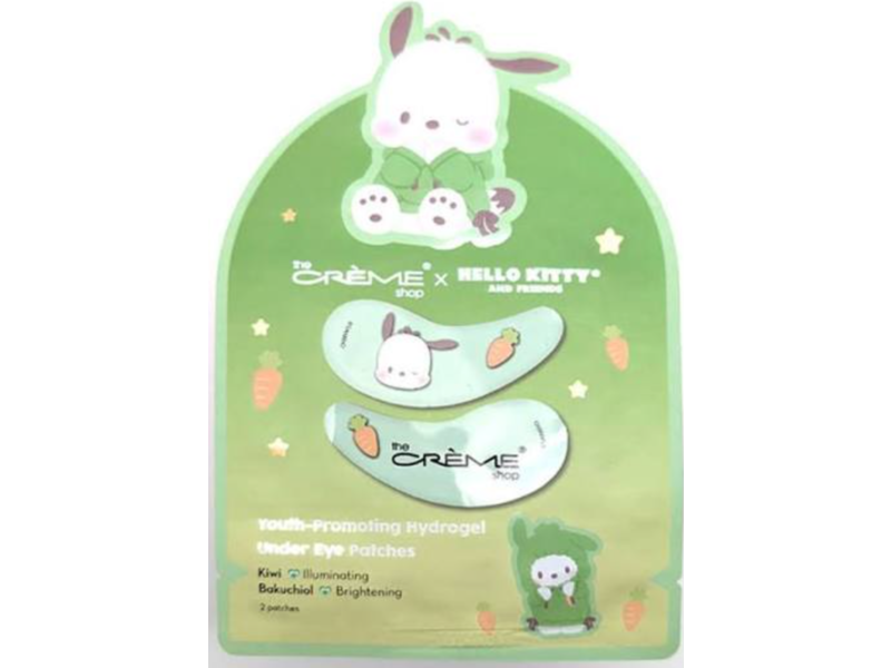 The Creme Shop x Hello Kitty And Friends Youth Promoting Under Eye Patches, Kiwi Bakuchiol, 2 Patches