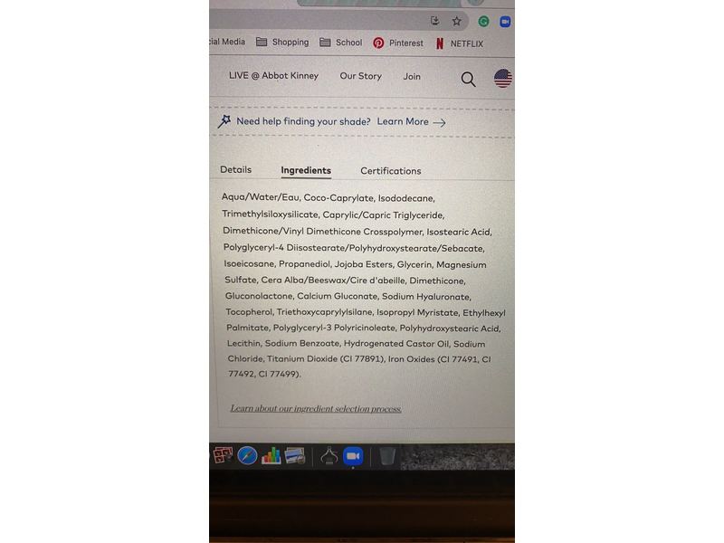 Beautycounter Skin Twin Feather Weight Foundation, Medium 310, 1 fl oz/30 mL