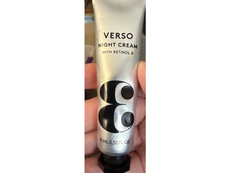 Verso Night Cream, Retinol 8, 0.50 fl oz/15 mL