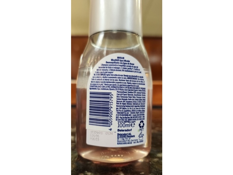 Nivea Micellar Water In Oil, Rose Care, 100 mL