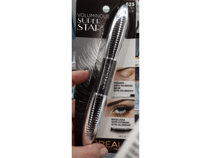 L'oreal Paris Voluminous Superstar Primer & Mascara, Black Brown, 0.41 fl oz/12.7 mL
