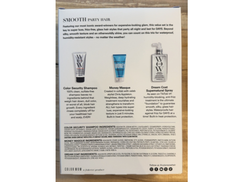 Color Wow Smooth Party Hair Kit