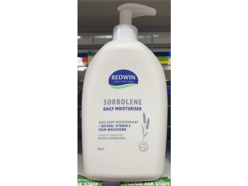 Redwin Sorbolene Daily Moisturiser, 550 mL