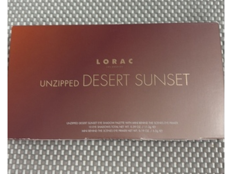 Lorac Unzipped Desert Sunset Eye Shadow Palette + Mini Behind The Scenes Eye Primer