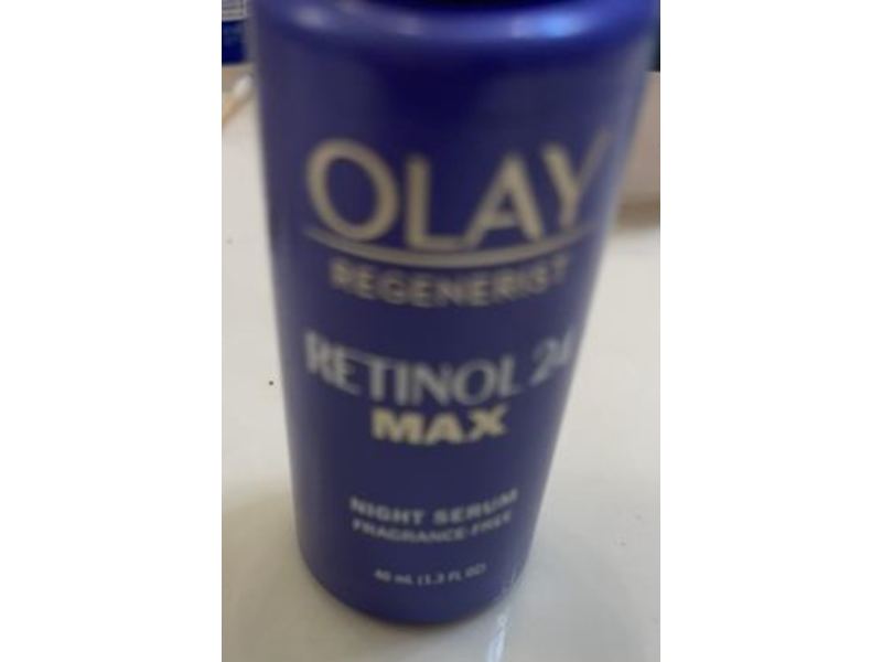 Olay Regenerist Retinol 24 Max Night Serum, Fragrance- Free, 1.3 fl oz/40 mL