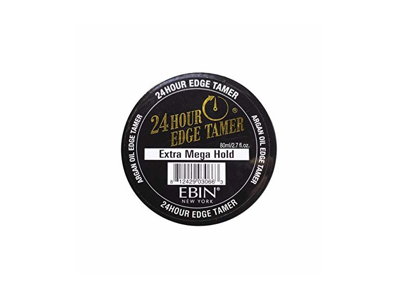 EBIN NEW YORK 24 Hour Edge Tamer, Extra Mega Hold, 2.7 Oz - No Flaking, No White Residue, Shine, Moisture and Prevent Breakage with Castor Oil