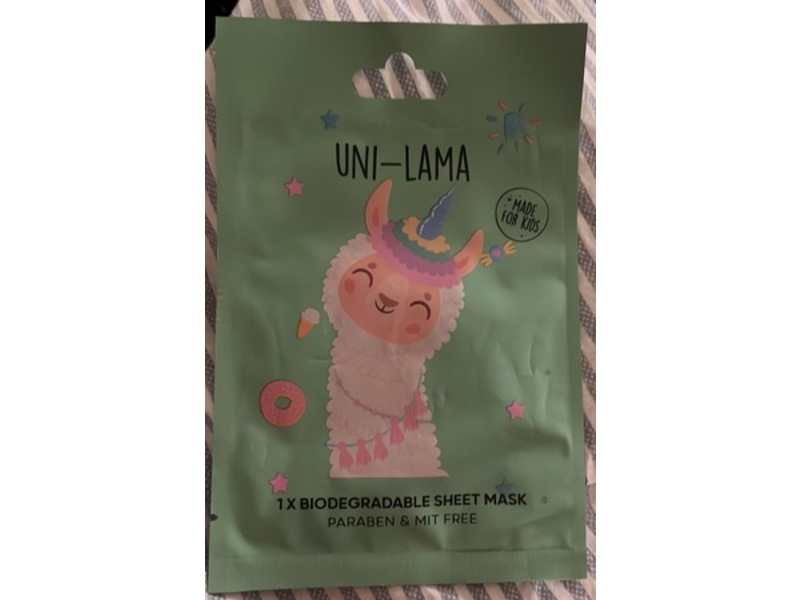 Anko Biodegradable Sheet Mask, Uni- Lama, 1 Count