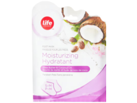 Life Brand Moisturizing Hydratant Foot Mask, Shea Butter & Coconut Oil, 1 Count - thumbnail 1