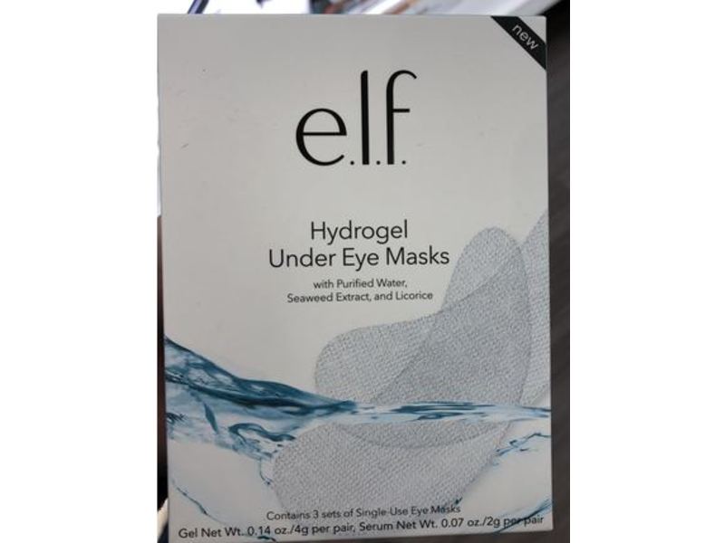 e.l.f. Cosmetics Hydrogel Under Eye Masks, 0.07 oz/2 g, 3 Pairs
