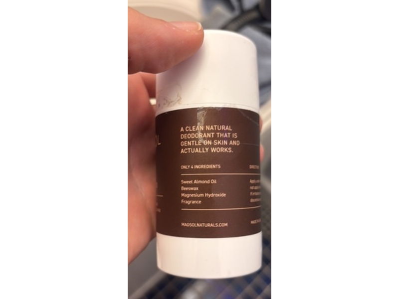 Magsol Clean Natural Deodorant, Sandalwood, 2.6 oz/74 g, Pack Of 2