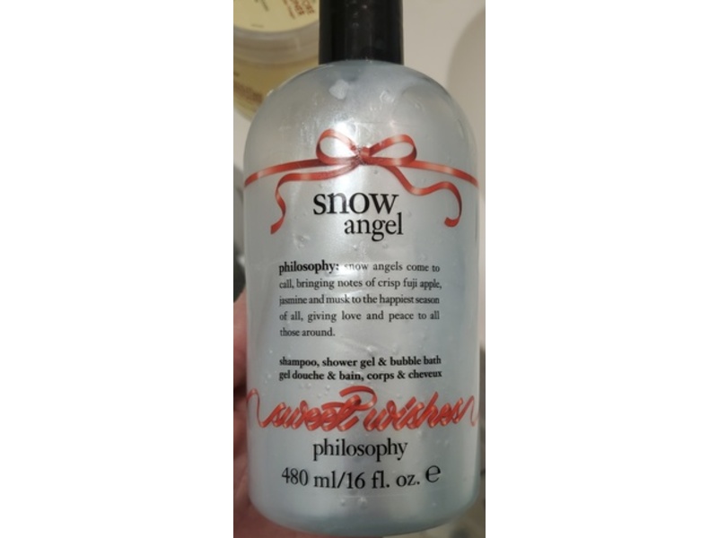 Philosophy Snow Angel Shampoo, Shower Gel & Bubble Bath, Sweet Wishes, 16 fl oz/480 mL