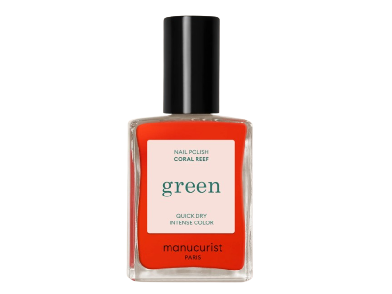 Manucurist Green Nail Polish, Coral Reef, 0.5 fl oz/15 mL