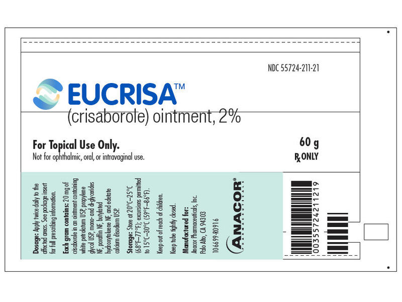 Eucrisa (crisaborole) Ointment 2%, 60 g, Pfizer (RX)