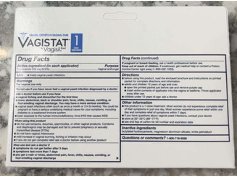 Vagisil Vaginal Antifungal 1 - Dose Treatment, 0.16 oz/4.6 g