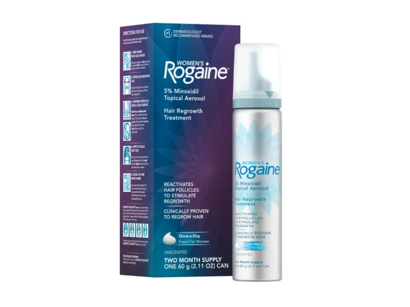 Rogaine Women's Hair Regrowth Treatment, 2.11 oz/60 g
