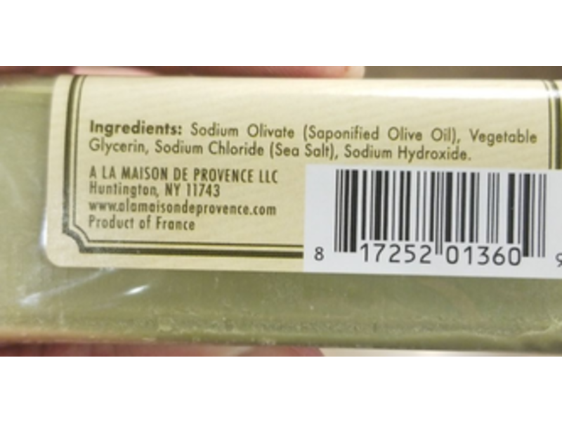 A La Maison De Provence Hand & Body Soap, Unscented Olive Oil, 7 oz/200 g